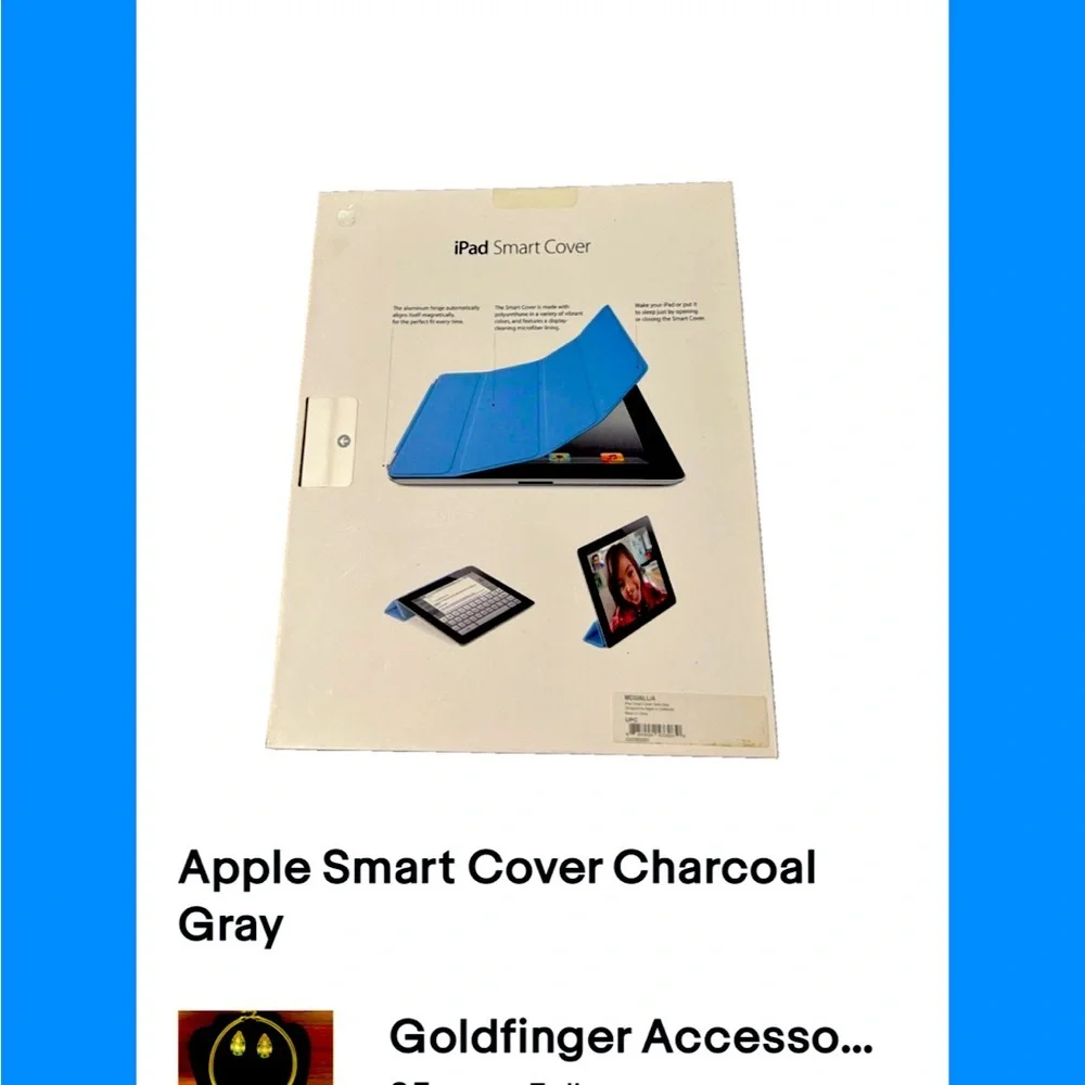 Apple Smart Cover Charcoal Gray
